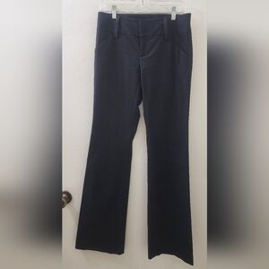 Alice+Olivia Classic Women's Black Flare Pants, Size 4.